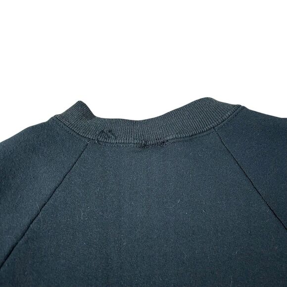 Vintage Screen Classic Blank Crewneck Mens Large Black Essentials USA 90s - Picture 5 of 9